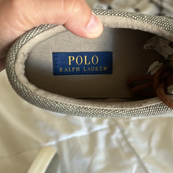 Polo Ralph Lauren Forestmont II Burlap Sneaker - Men's - Grey Size 10 - Picture 7 of 10